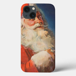 Vintage Weihnachten, Weihnachtsmann Naughty Nice L Case-Mate iPhone Hülle