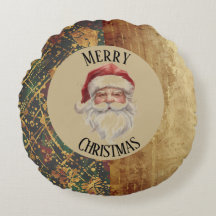 Vintage, Weihnachten, Weihnachtsmann, Rot Gold Grü