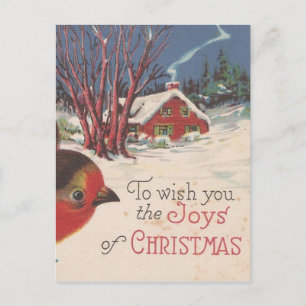 Vintage Weihnachten Wintervogel