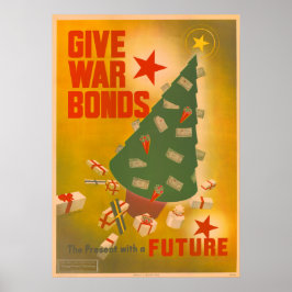 Vintage-Weihnachten-WWII-Anleihekampagne-Poster-Ku Poster