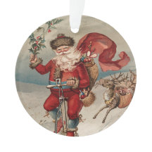 Vintage Weihnachten Yule Feiertag Acryl