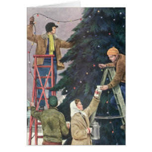 Vintage-Weihnachts-Dankeschön