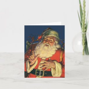 Vintage Weihnachts-Dankeschön Dankeskarte