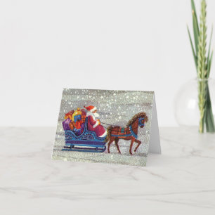 Vintage Weihnachts-Dankeschön Dankeskarte