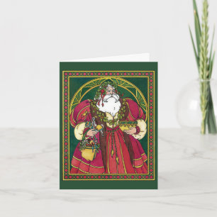 Vintage-Weihnachts-Dankeschön Feiertagskarte