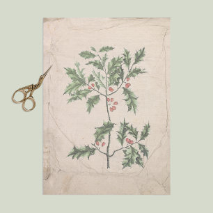 Vintage Weihnachts-Dekoupage Wrinkled Aged Seidenpapier