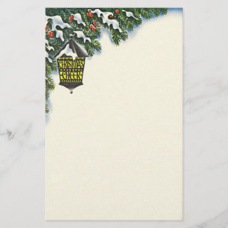 Vintage-Weihnachts-Design-Schreibwaren-Briefpapier Briefpapier