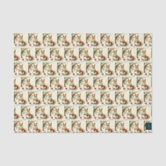 Vintage-Weihnachts-Eichhörnchen-Seidenpapier Seidenpapier