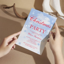 Vintage Weihnachts-Einladung