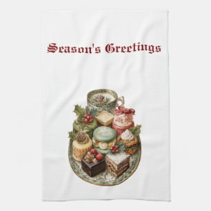 Vintage-Weihnachts-Küchenhandtuch Geschirrtuch
