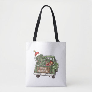 Vintage-Weihnachts-Lkw Frohe Weihnachten Männer Fr
