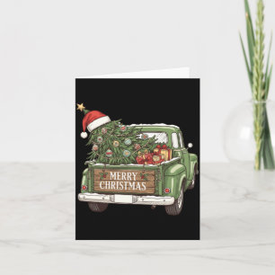 Vintage-Weihnachts-LKW Frohe Weihnachten Männer Fr Karte