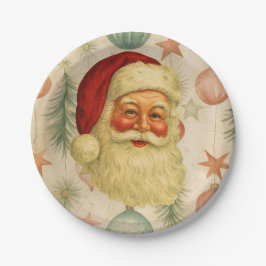 Vintage-Weihnachts-Papierteller Pappteller