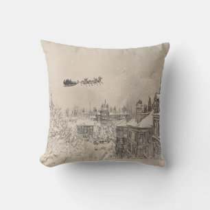 Vintage-Weihnachts-Schlitten – gemütliches Weihnac Kissen
