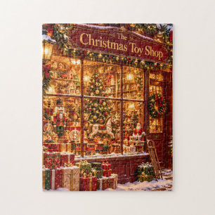 Vintage-Weihnachts-Spielzeugladen Winter Wonderlan Puzzle