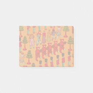 Vintage-Weihnachts-Spielzeugparade 1907 Puck-Magaz Post-it Klebezettel