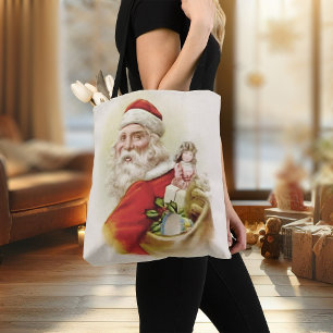 Vintage-Weihnachts-Tasche Santa Clause Retro-Weihn