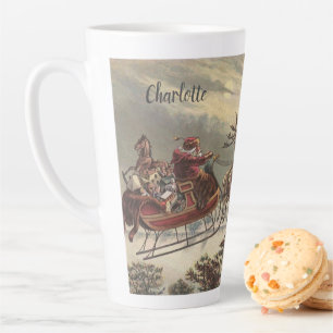 Vintage Weihnachtsabend viktorianischer Weihnachts Milchtasse