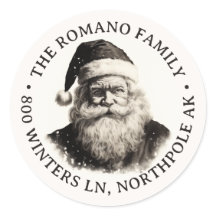 Vintage Weihnachtsadresse