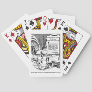 Vintage Weihnachtsanzeigen-Spielkarten Spielkarten