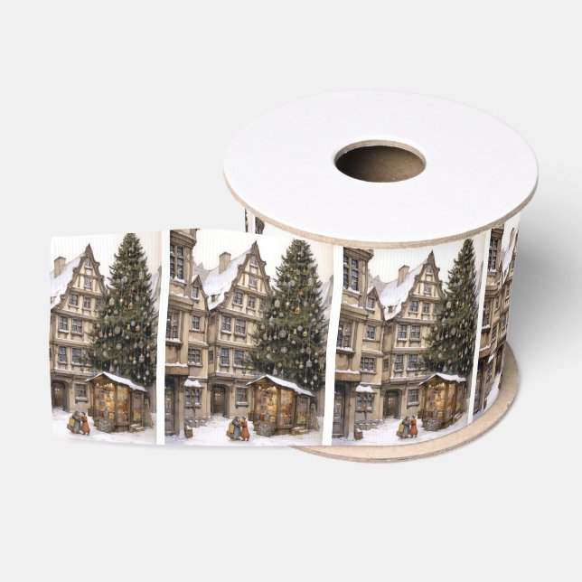 Vintage Weihnachtsbaum-Ansammlung Ripsband (Spule)