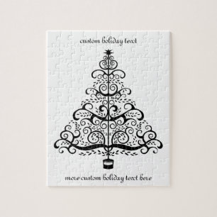 Vintage-Weihnachtsbaum-Dekorative viktorianische S Puzzle