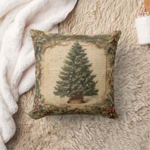 Vintage-Weihnachtsbaum Kissen