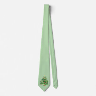 Vintage-Weihnachtsbaum mit einem Stern Lichtgrün Krawatte
