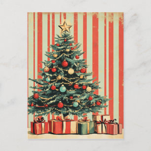 Vintage-Weihnachtsbaum Retro-1940er-Jahre-Magazin Postkarte