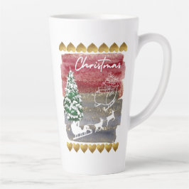 Vintage-Weihnachtsbäume  Milchtasse