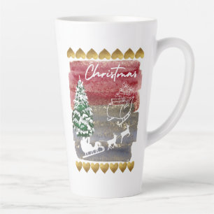 Vintage-Weihnachtsbäume Milchtasse
