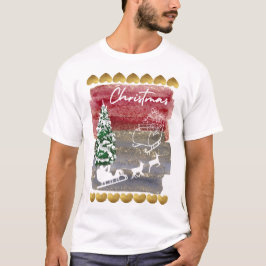 Vintage-Weihnachtsbäume  T-Shirt