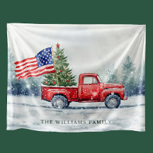 Vintage Weihnachtsbaumflagge