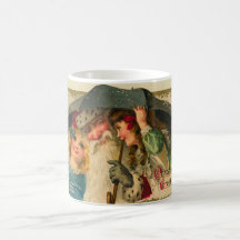 vintage Weihnachtsbecher mit Santa