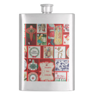 Vintage-Weihnachtsblock-Adventskalender-Gitter-Kun Flachmann
