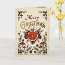 Vintage-Weihnachtsbotanik