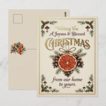 Vintage-Weihnachtsbotanik