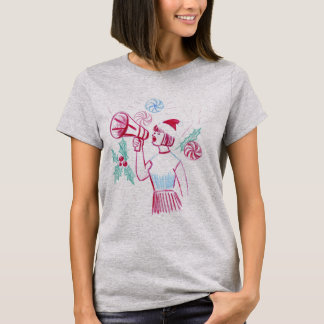Vintage Weihnachtscheerleaderin T-Shirt