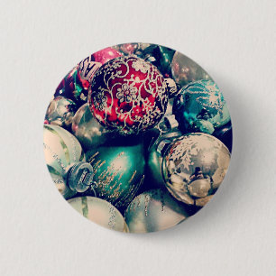 Vintage-Weihnachtsdekorationen Button