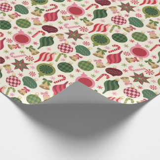 Vintage-Weihnachtsdekorationen Geschenkpapier