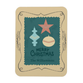 Vintage-Weihnachtsdekorationen Magnet