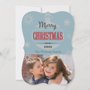 Vintage-Weihnachtsdesign Feiertagskarte