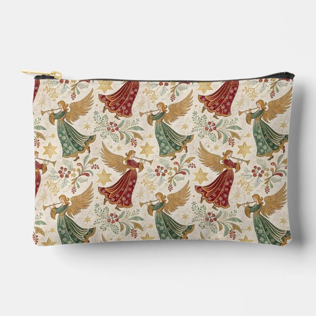 Vintage-Weihnachtsengel Zubehörtasche (Vorderseite)