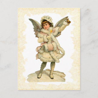 Vintage Weihnachtsengels-Postkarte Feiertagspostkarte