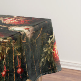 Vintage Weihnachtsfantasie Blumenmuster Tischdecke