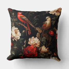 Vintage Weihnachtsfantasy Floral Birds Muster Kissen