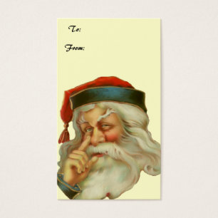 Vintage Weihnachtsfeier Geschenkmarke