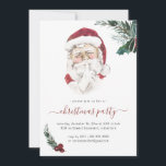 Vintage Weihnachtsfeier Party Einladung<br><div class="desc">Mit dieser charmanten Einladung ein wenig "Fröhlichkeit" in Ihr Urlaubsgeschirr. Ob Sie diese Einladung für ein Cocktail-Party mit Freunden und Familie oder einen Corporate-Ferien-Mixer nutzen, diese Vintage Santa-Einladung ist die ideale Gelegenheit, Ihre Gäste zum Genießen und Genießen zu einladen. Fügen Sie diesem Design Ihre benutzerdefinierte Formulierung hinzu, indem Sie die...</div>