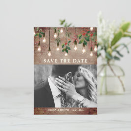Vintage Weihnachtsfeier Save The Date