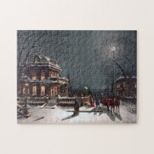 Vintage Weihnachtsferien im Mondlicht